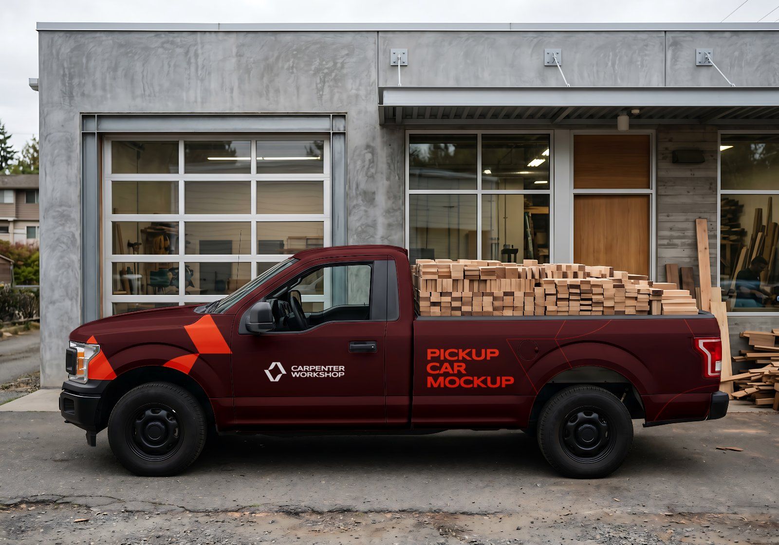 Ultimate Branding Carpenter Mockup Bundle – 15 Premium PSD Scenes for Woodworking & Industrial Ident — image 8