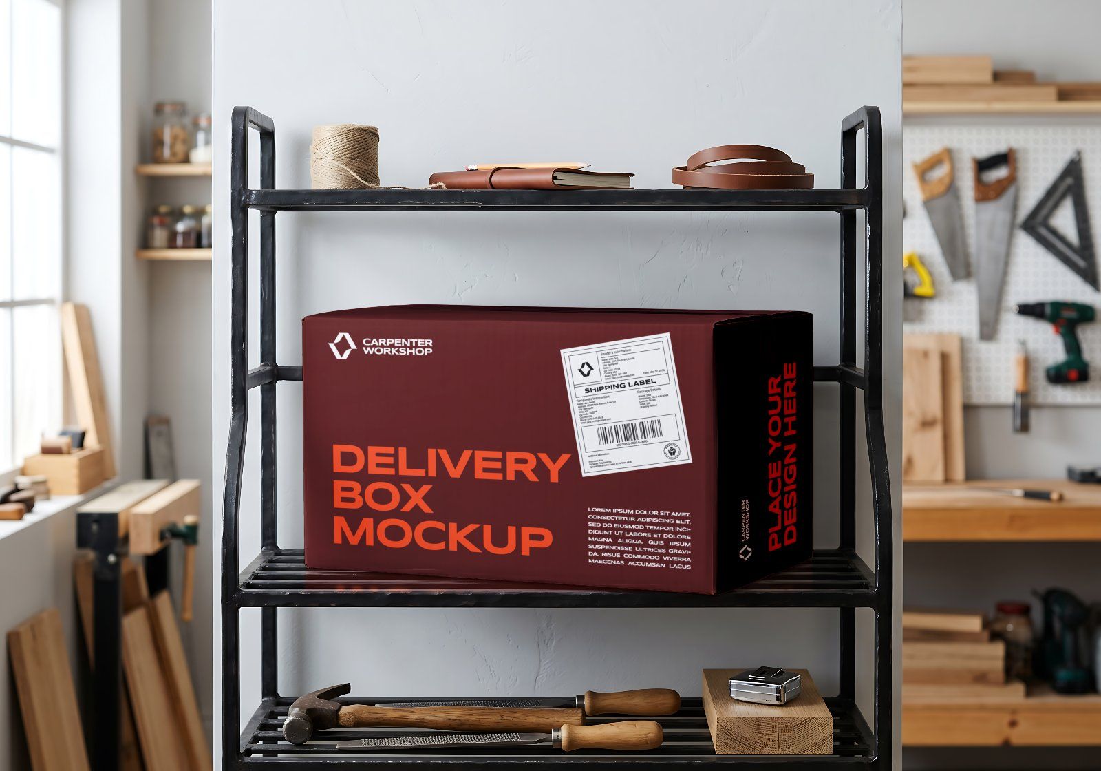 Ultimate Branding Carpenter Mockup Bundle – 15 Premium PSD Scenes for Woodworking & Industrial Ident — image 11