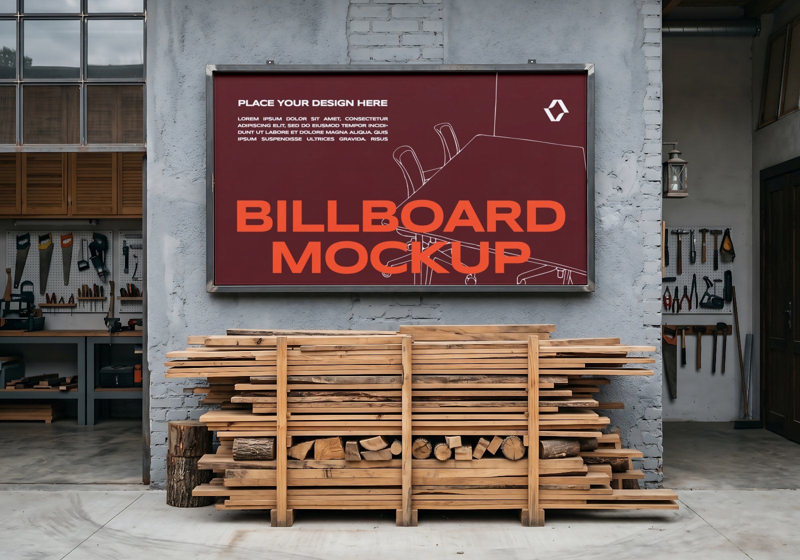 Ultimate Branding Carpenter Mockup Bundle – 15 Premium PSD Scenes for Woodworking & Industrial Ident — image 13