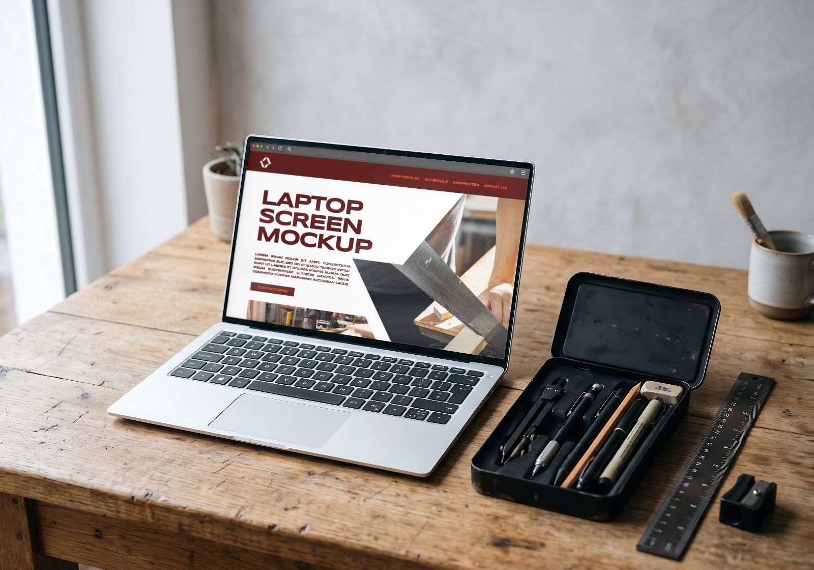 Ultimate Branding Carpenter Mockup Bundle – 15 Premium PSD Scenes for Woodworking & Industrial Ident — image 14