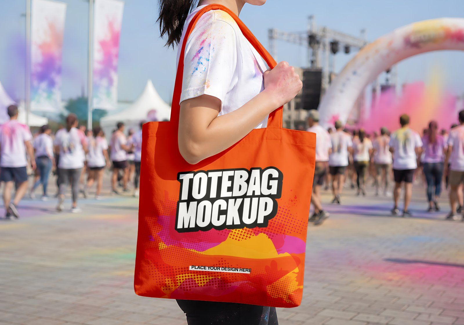 Premium Color Run Event Mockup Bundle – 15 Dynamic PSD Scenes for Sports Festival & Marathon Brandin — image 20
