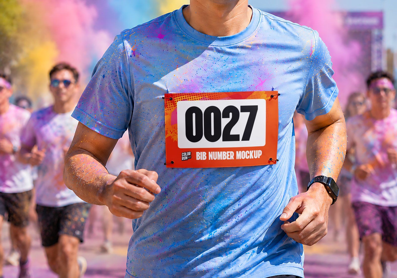 Premium Color Run Event Mockup Bundle – 15 Dynamic PSD Scenes for Sports Festival & Marathon Brandin — image 13