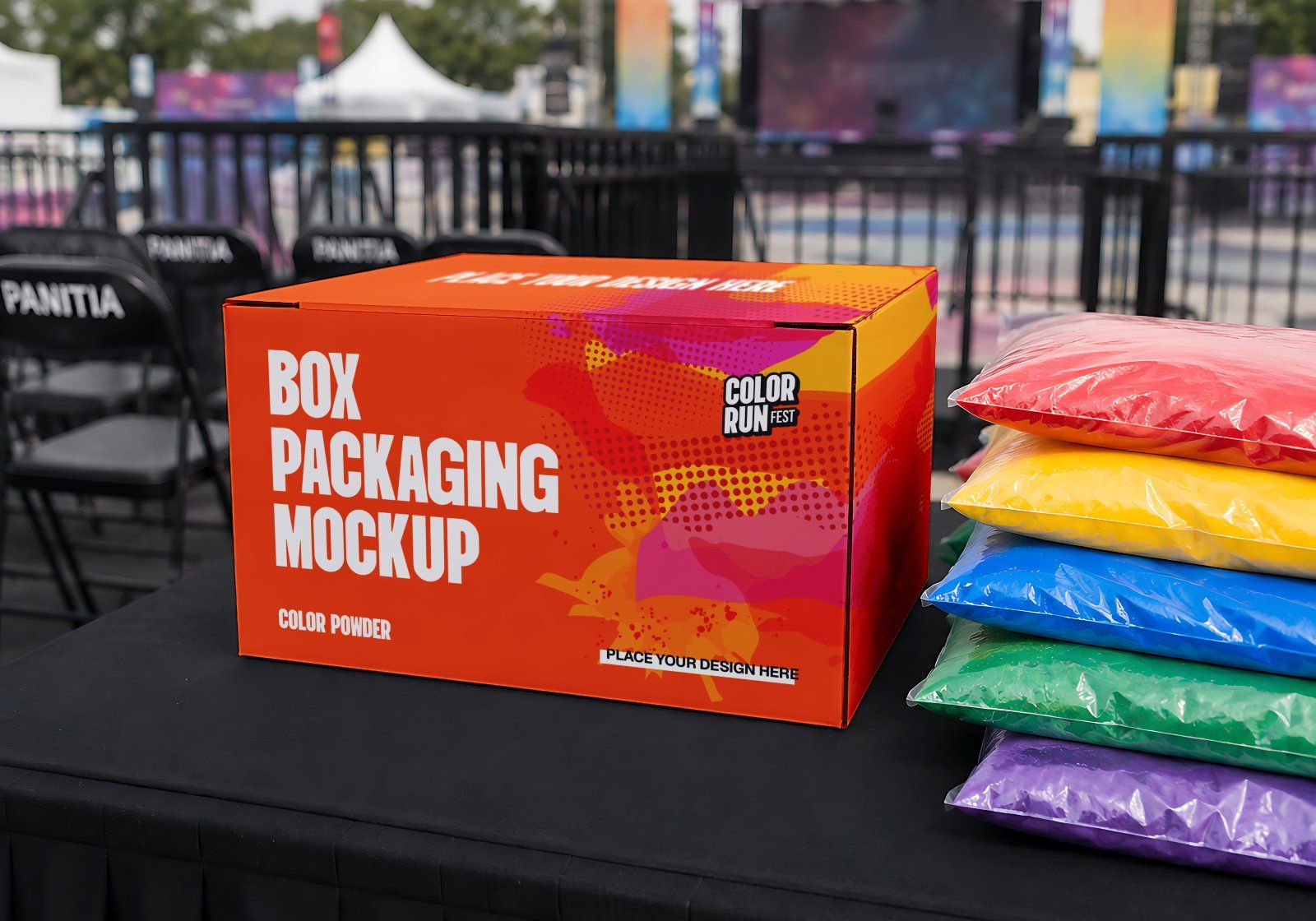 Premium Color Run Event Mockup Bundle – 15 Dynamic PSD Scenes for Sports Festival & Marathon Brandin — image 12