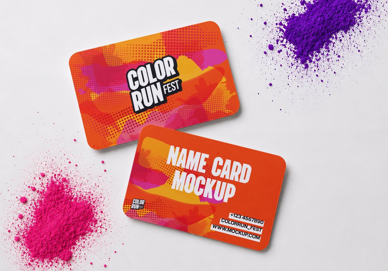 Premium Color Run Event Mockup Bundle – 15 Dynamic PSD Scenes for Sports Festival & Marathon Brandin — image 7