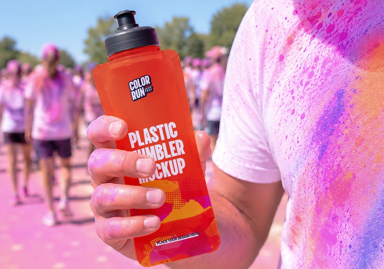 Premium Color Run Event Mockup Bundle – 15 Dynamic PSD Scenes for Sports Festival & Marathon Brandin — image 6