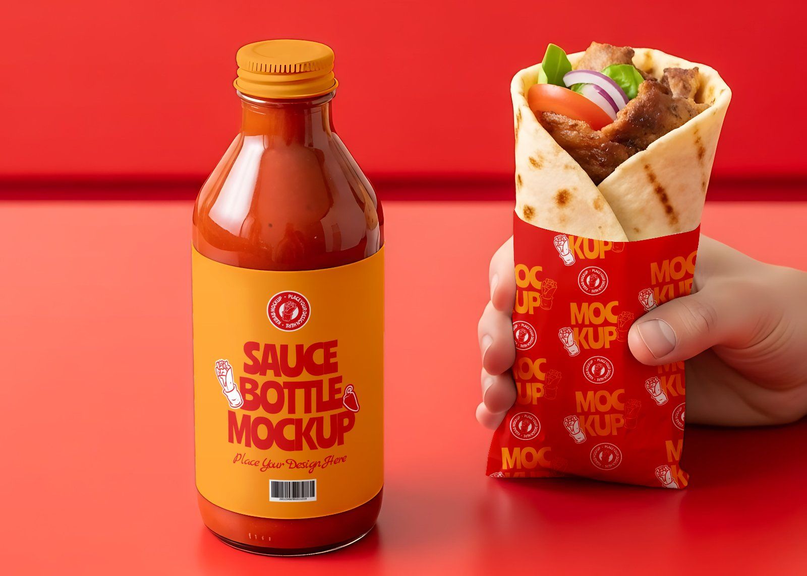 Premium Branding Kebab Mockup — image 9