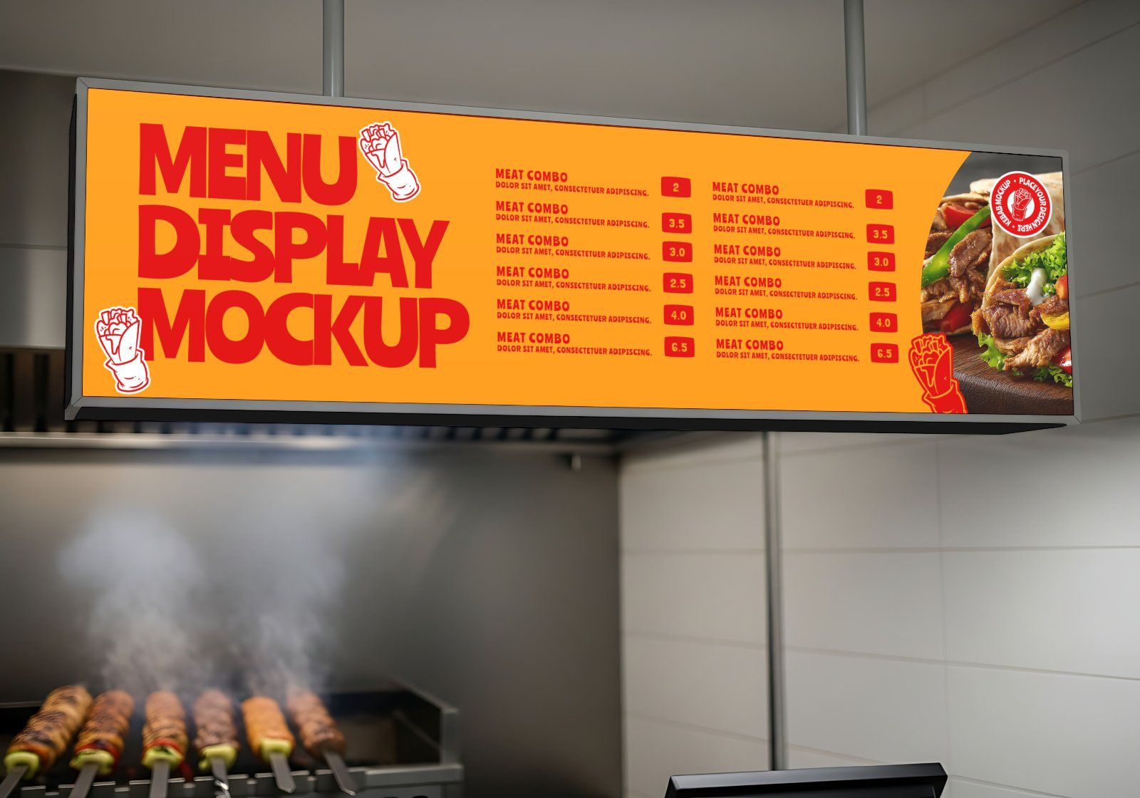 Premium Branding Kebab Mockup — image 15
