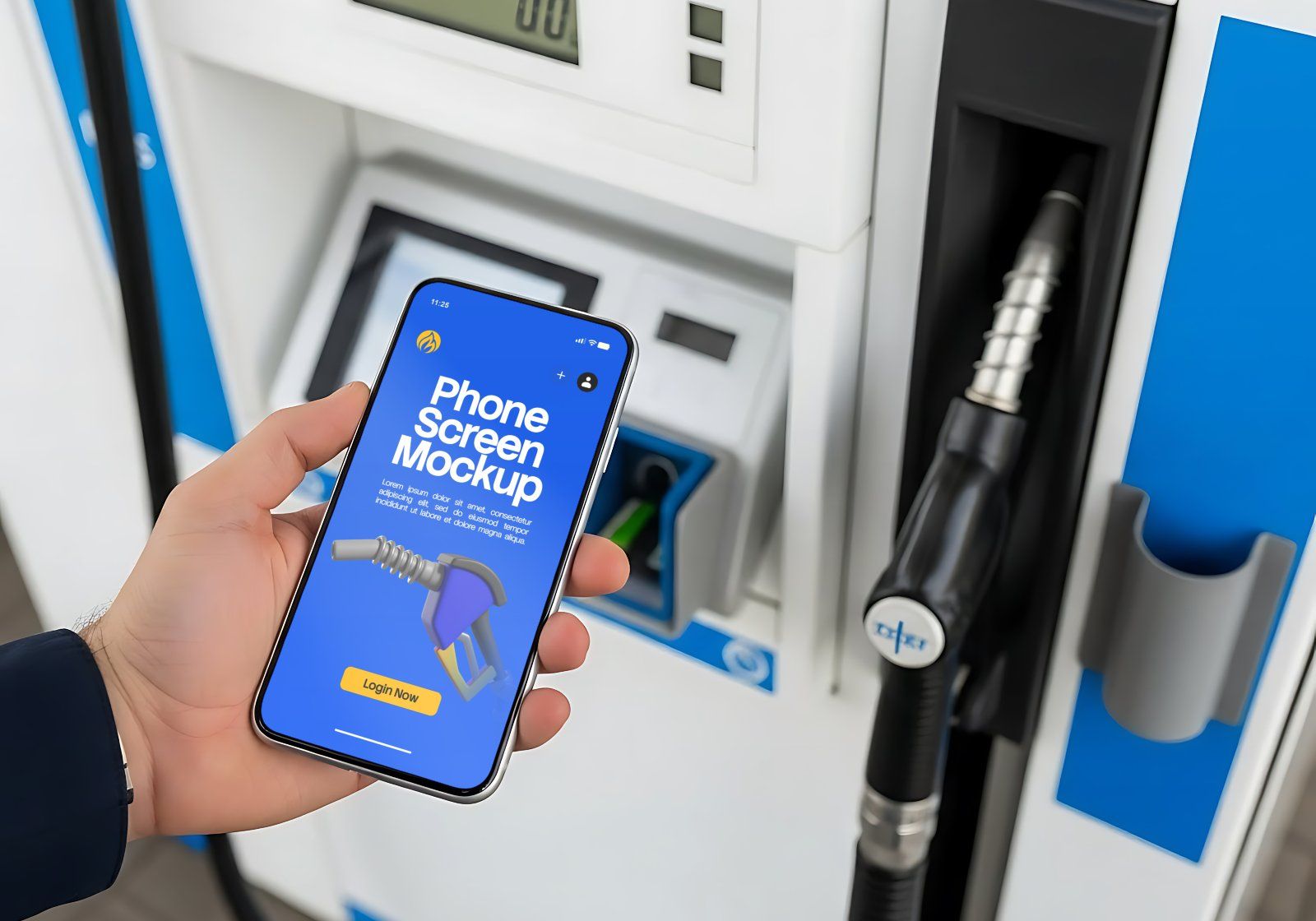 Gas Station Branding Mockup Bundle Vol.2 – 15 Premium PSD | Fuel Pump, Display Board, Uniform & Tank — image 10