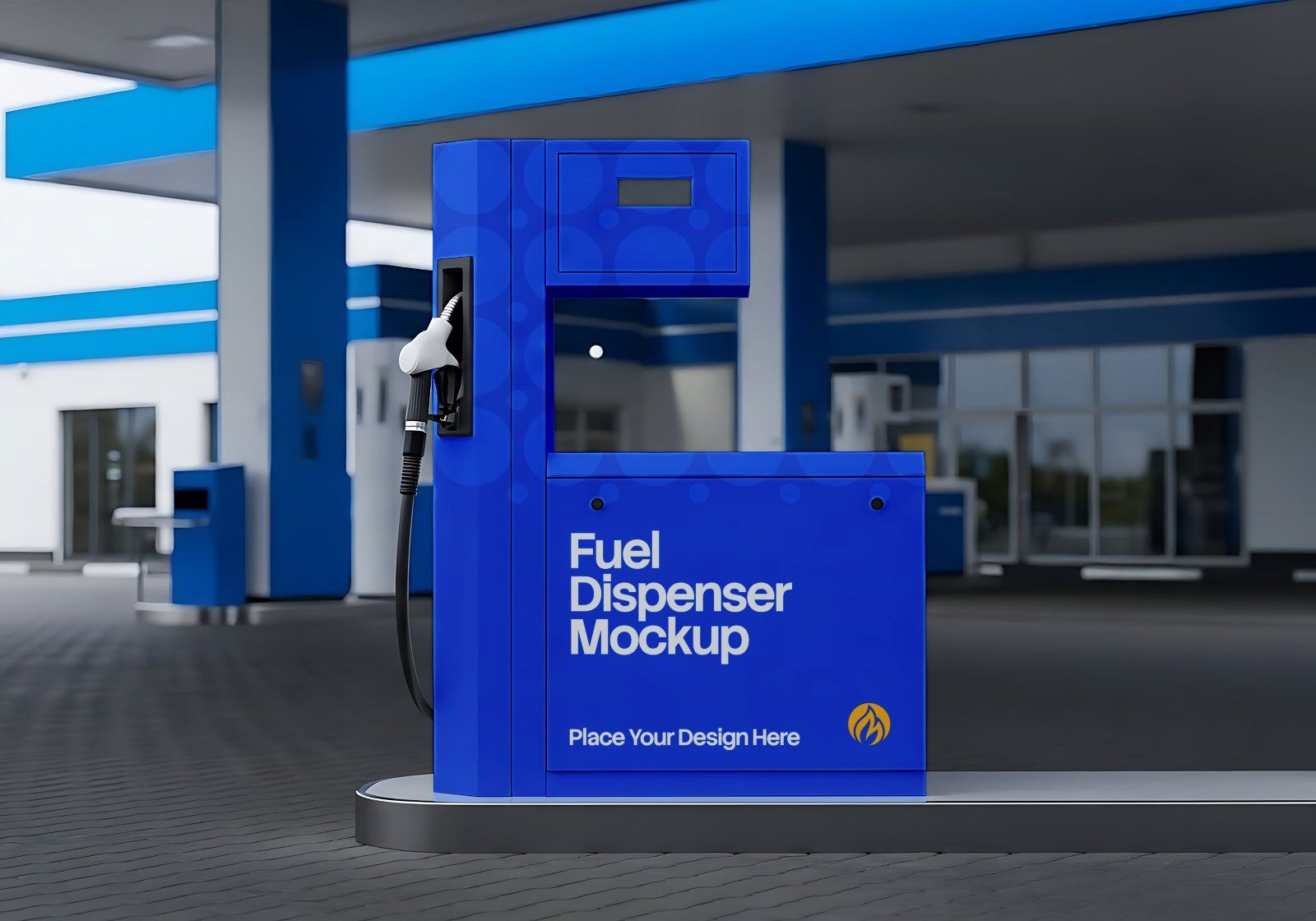 Gas Station Branding Mockup Bundle Vol.2 – 15 Premium PSD | Fuel Pump, Display Board, Uniform & Tank — image 8