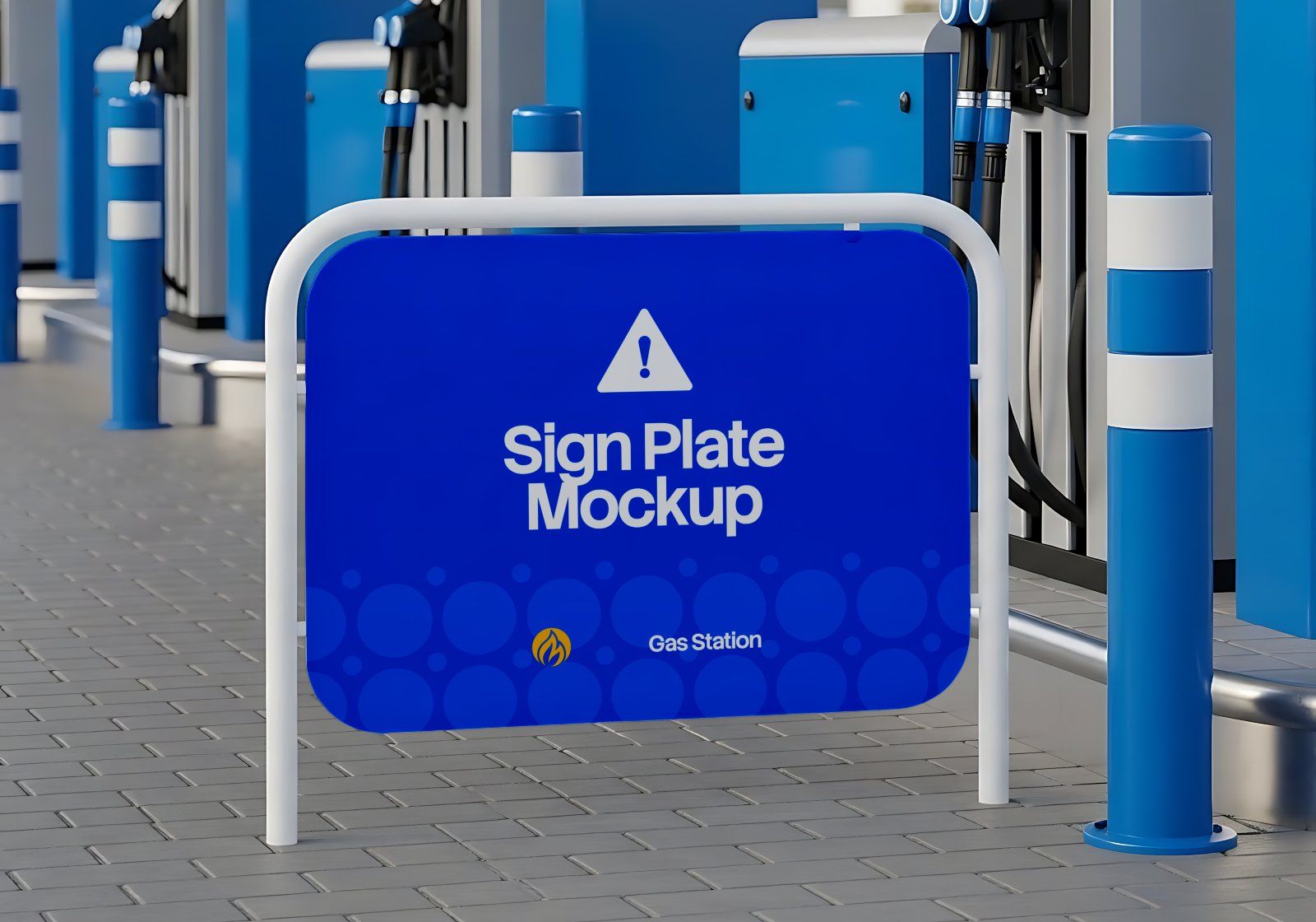 Gas Station Branding Mockup Bundle Vol.2 – 15 Premium PSD | Fuel Pump, Display Board, Uniform & Tank — image 12