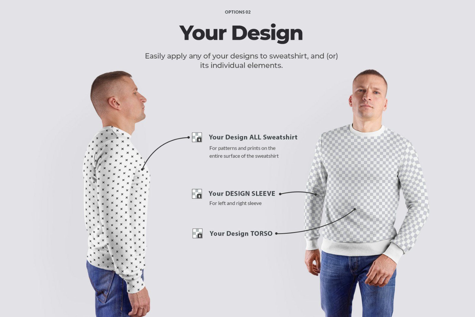 8 Mockups Mens Sweatshirt — image 3