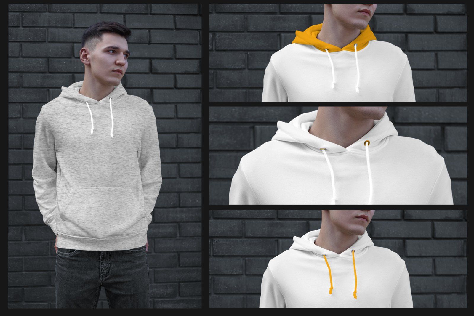 7 Mockups Hoodie on the Man. Urban Style — image 4