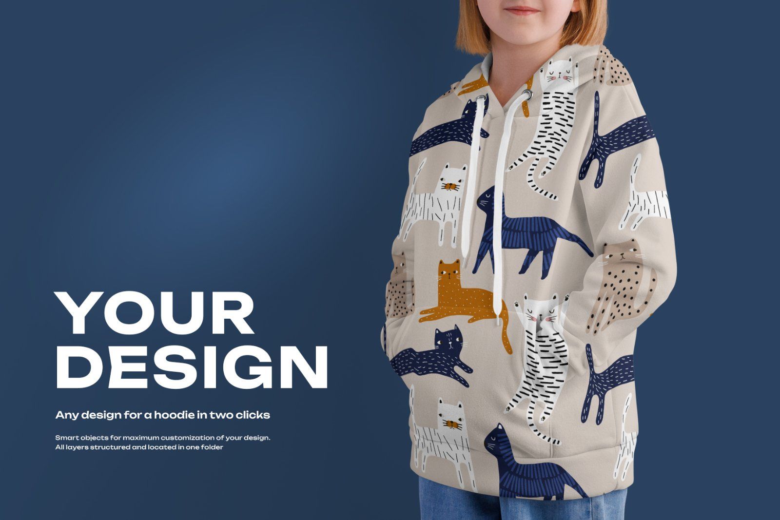 3 Mockups of a Children's Hoodie. vol.01 — image 4