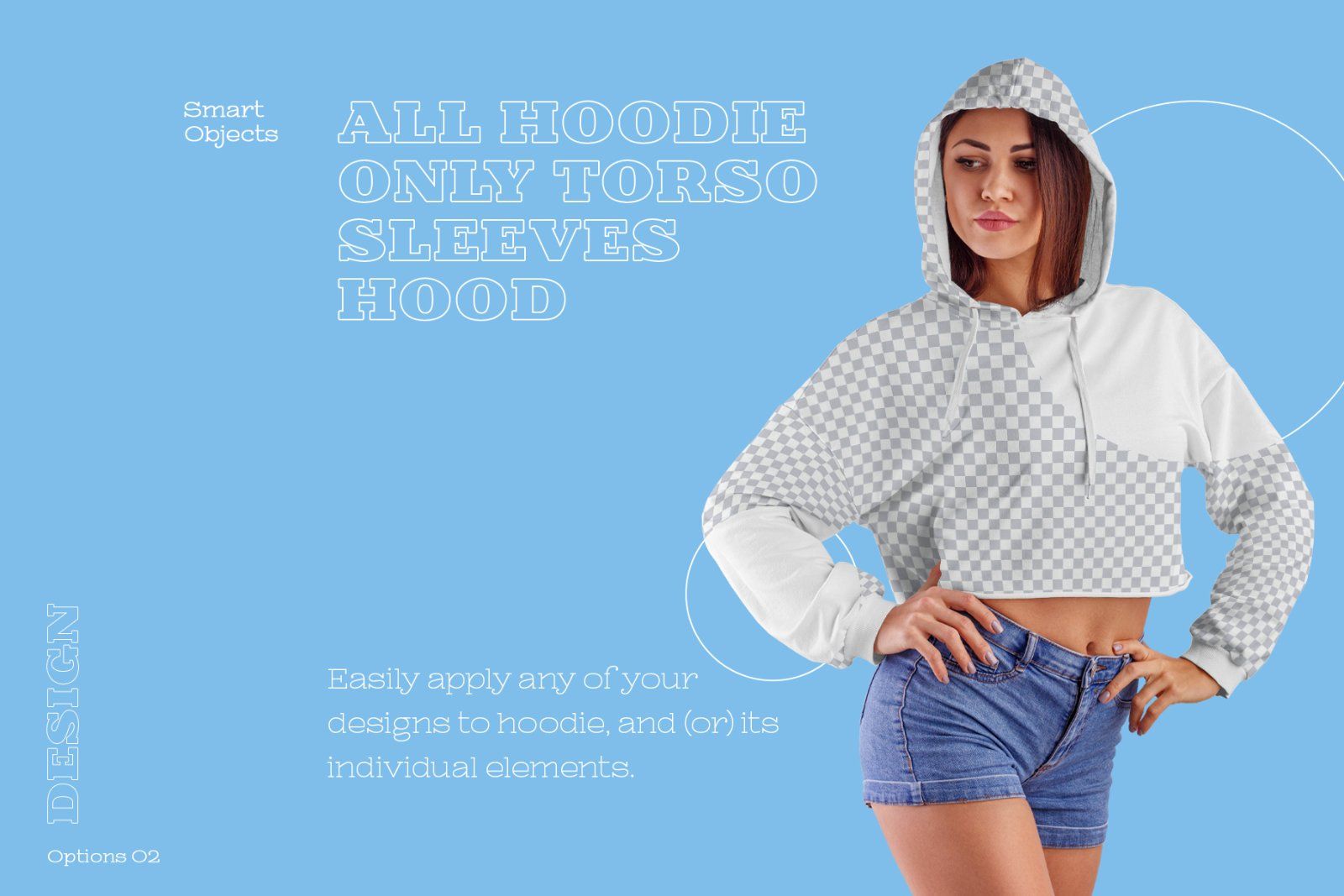 8 Mockups Women Crop Top Hoodie — image 3