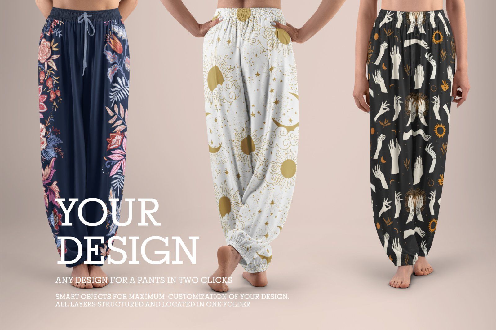 5 Wide Leg Pants Mockups for Yoga and Pilates. vol.01 — image 4