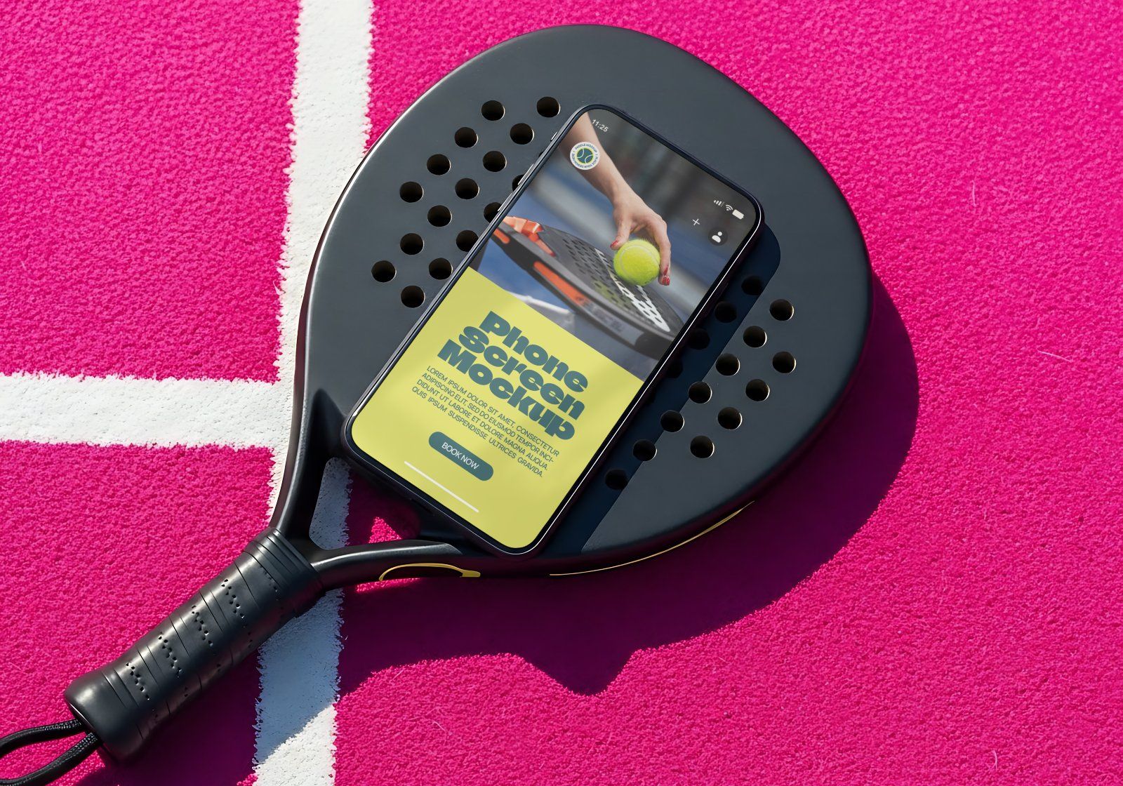 Premium Branding Pink Paddle Mockup — image 8