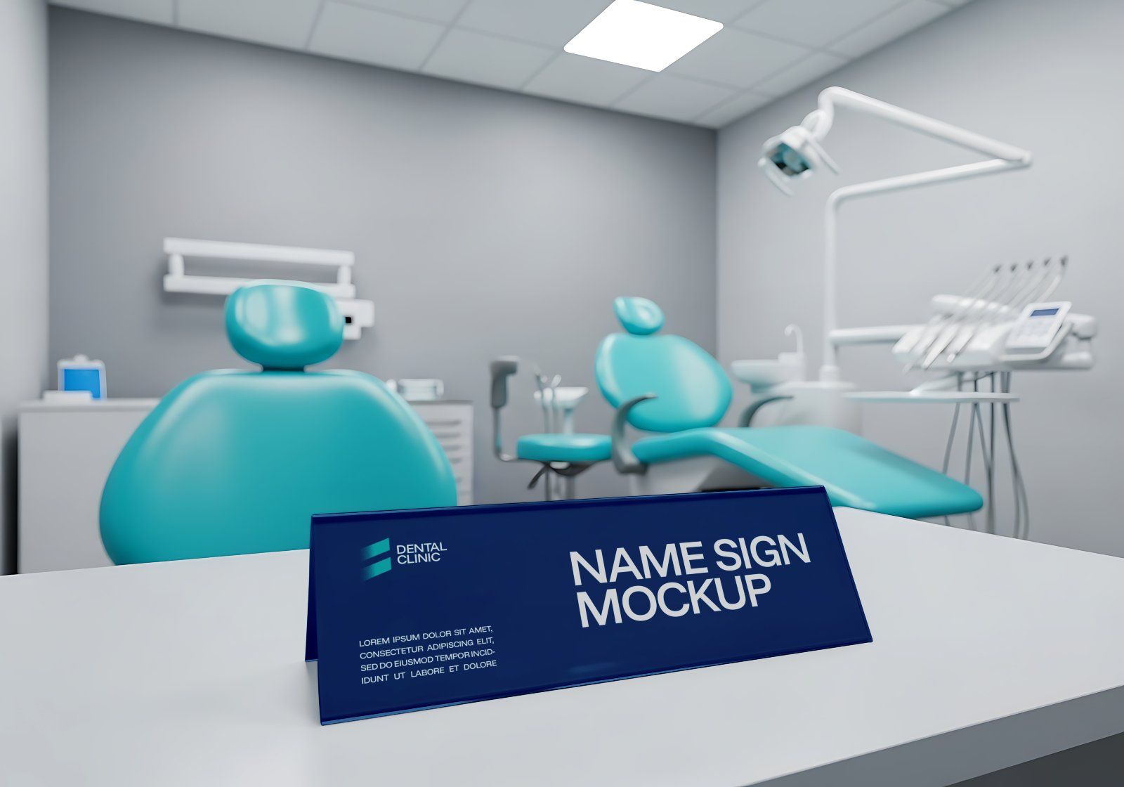 Premium Branding Blue Dental Care Mockup — image 5