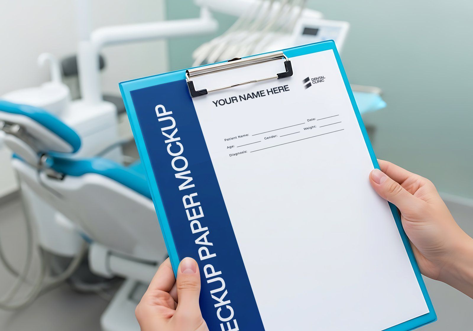 Premium Branding Blue Dental Care Mockup — image 8