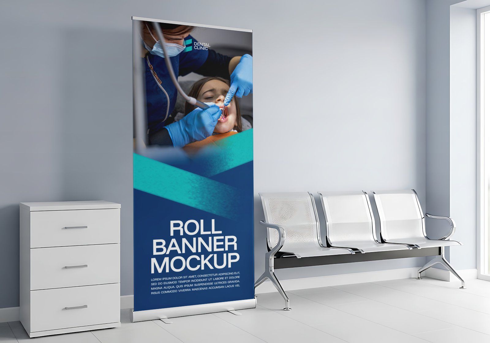 Premium Branding Blue Dental Care Mockup — image 11