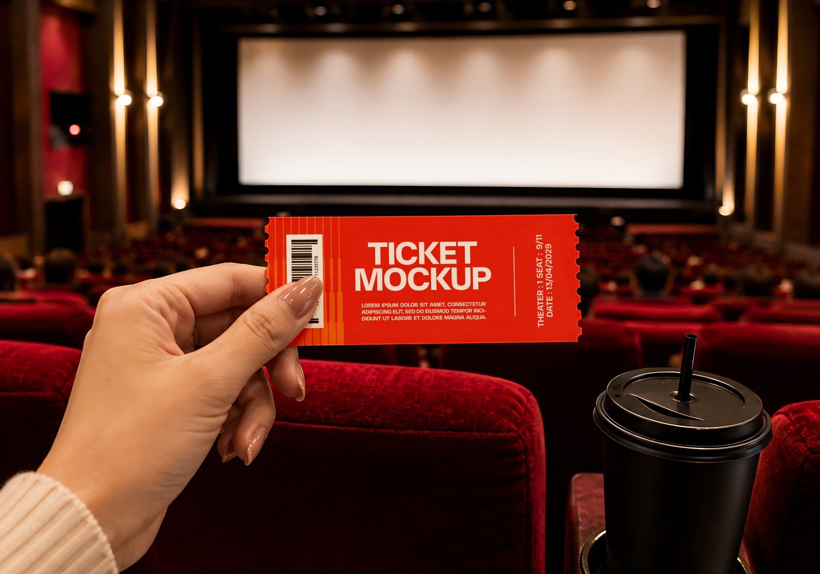 Premium Cinema Branding Mockup Bundle – 15 Cinematic PSD Scenes for Theater, Movie & Entertainment I — image 18