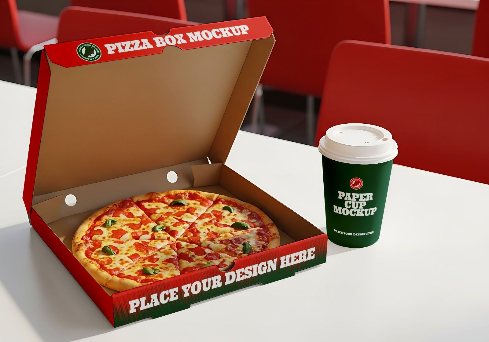Premium Branding Pizza Store Mockup — image 2