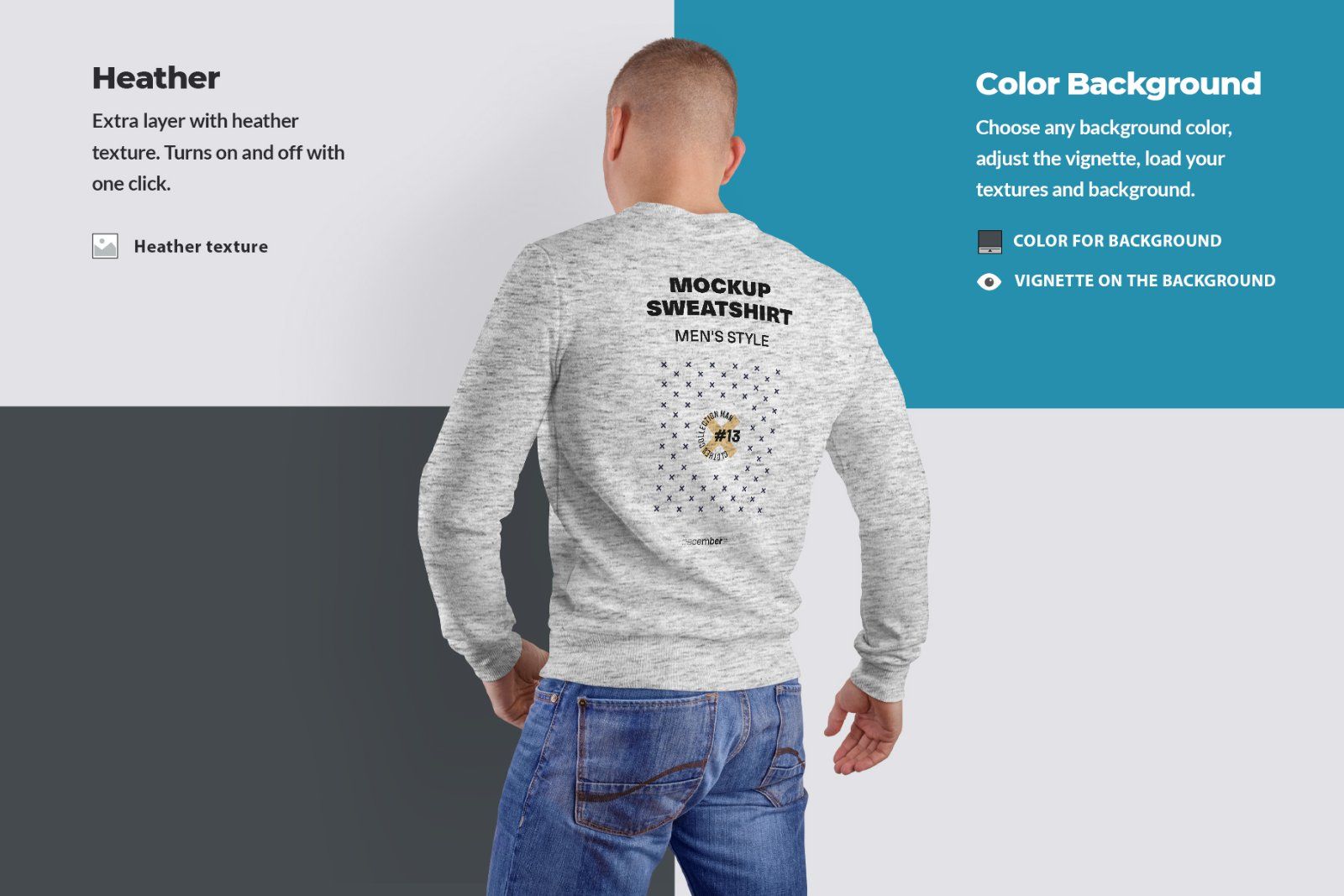 8 Mockups Mens Sweatshirt — image 4