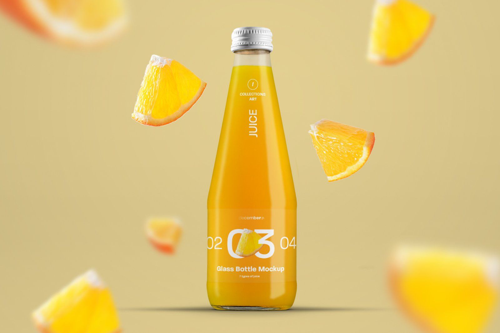 3 Mockup Glass Juice Bottle — image 5
