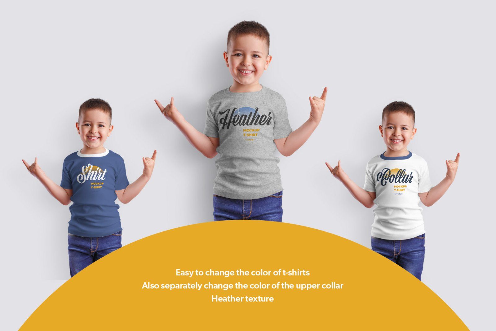 8 Mockups Kids Boy T-shirt — image 5