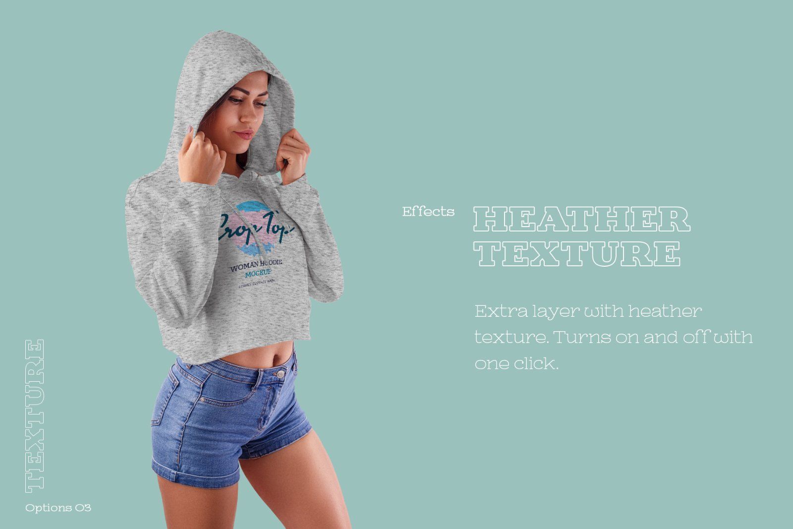 8 Mockups Women Crop Top Hoodie — image 4