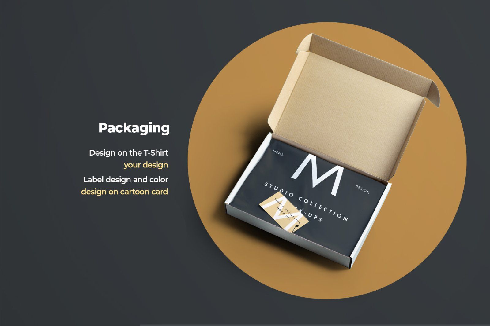 5 Mockups Long T-Shirts + 2 Mockups Packing Boxes — image 5