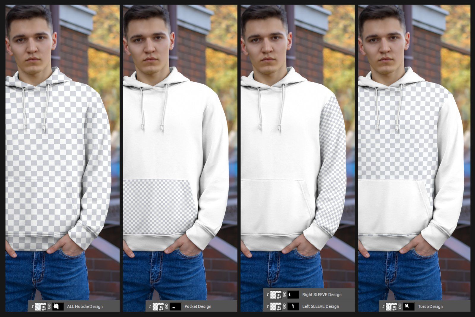 8 Mockups Hoodie on the Man — image 5