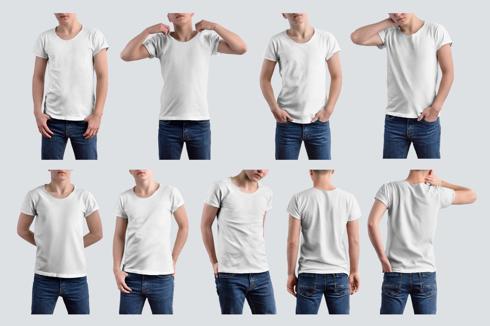 9 Round Neck T-Shirt Mockups — image 5