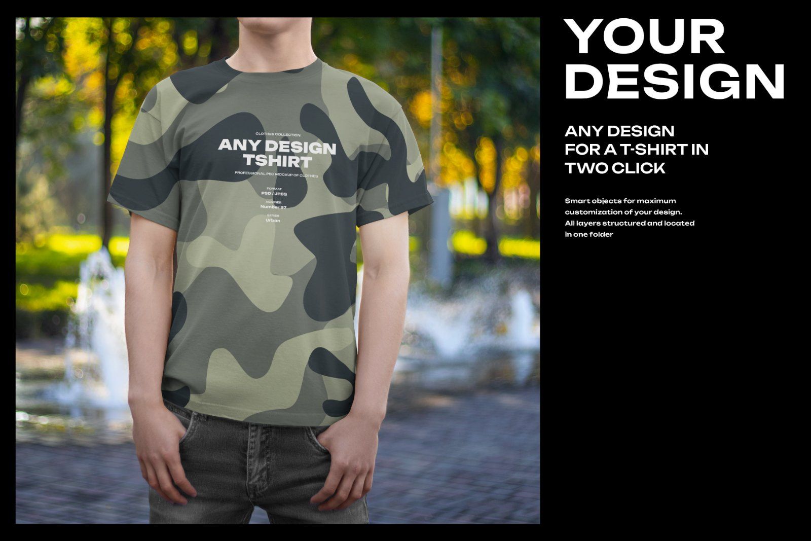 5 Mockups Man T-Shirt on the Street — image 5