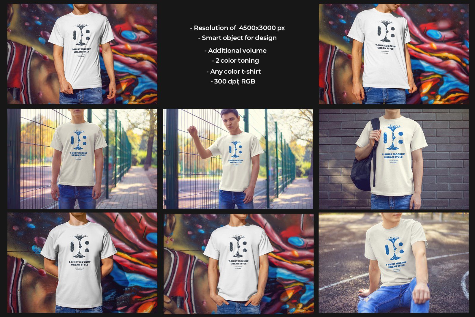 8 Mockups T-Shirts on the Man — image 5