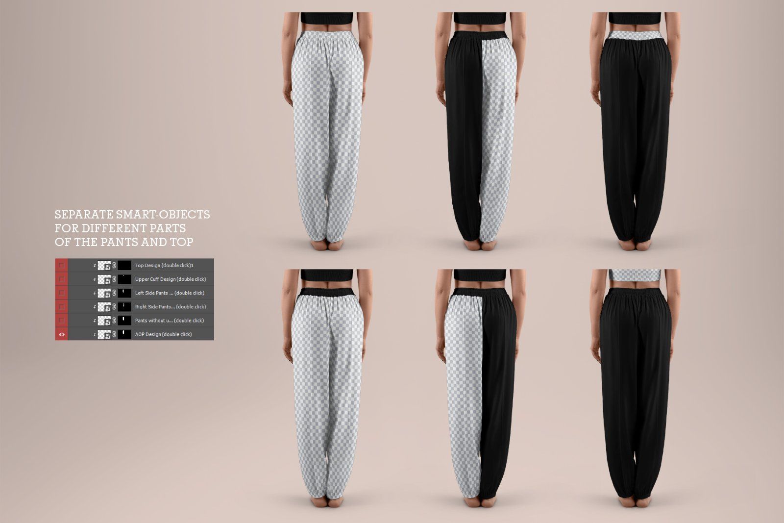 5 Wide Leg Pants Mockups for Yoga and Pilates. vol.01 — image 5