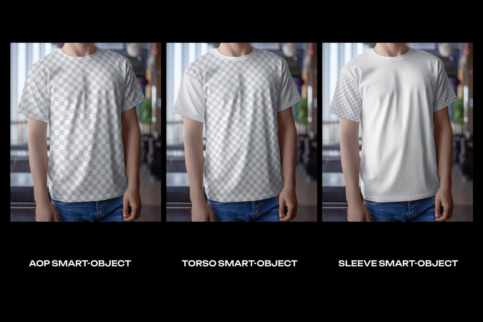 4 Mockups Man T-Shirt In The Indoor — image 5