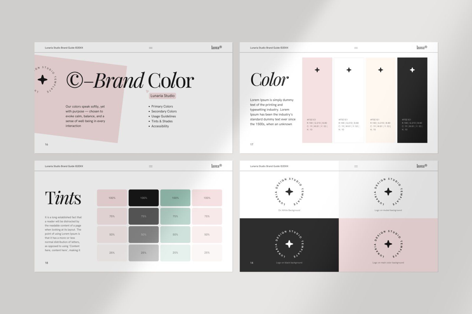 Lunaria Minimal Brand Guide Canva — image 6