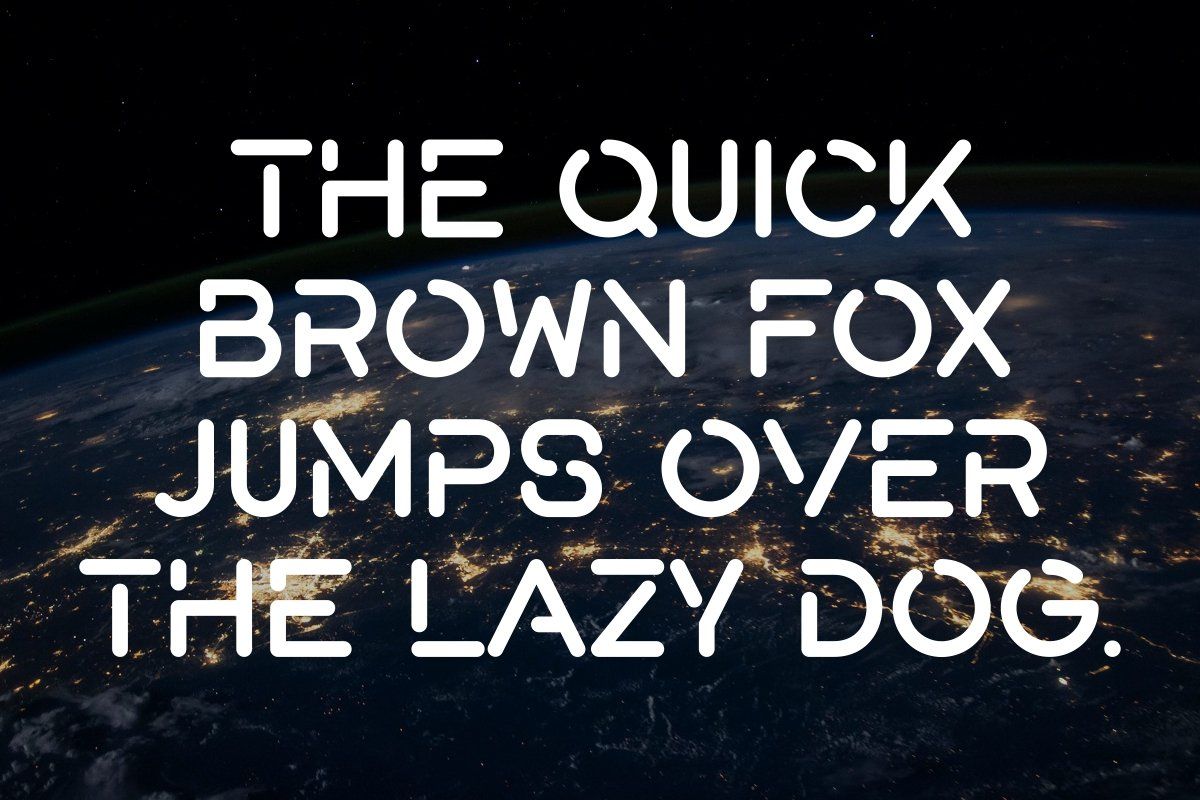 Spacewar - Futuristic Display Font — image 2
