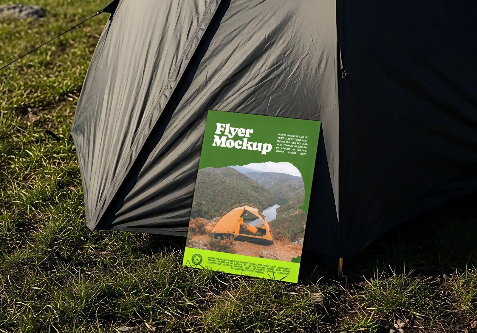 Premium Branding Green Camping Mockup — image 4