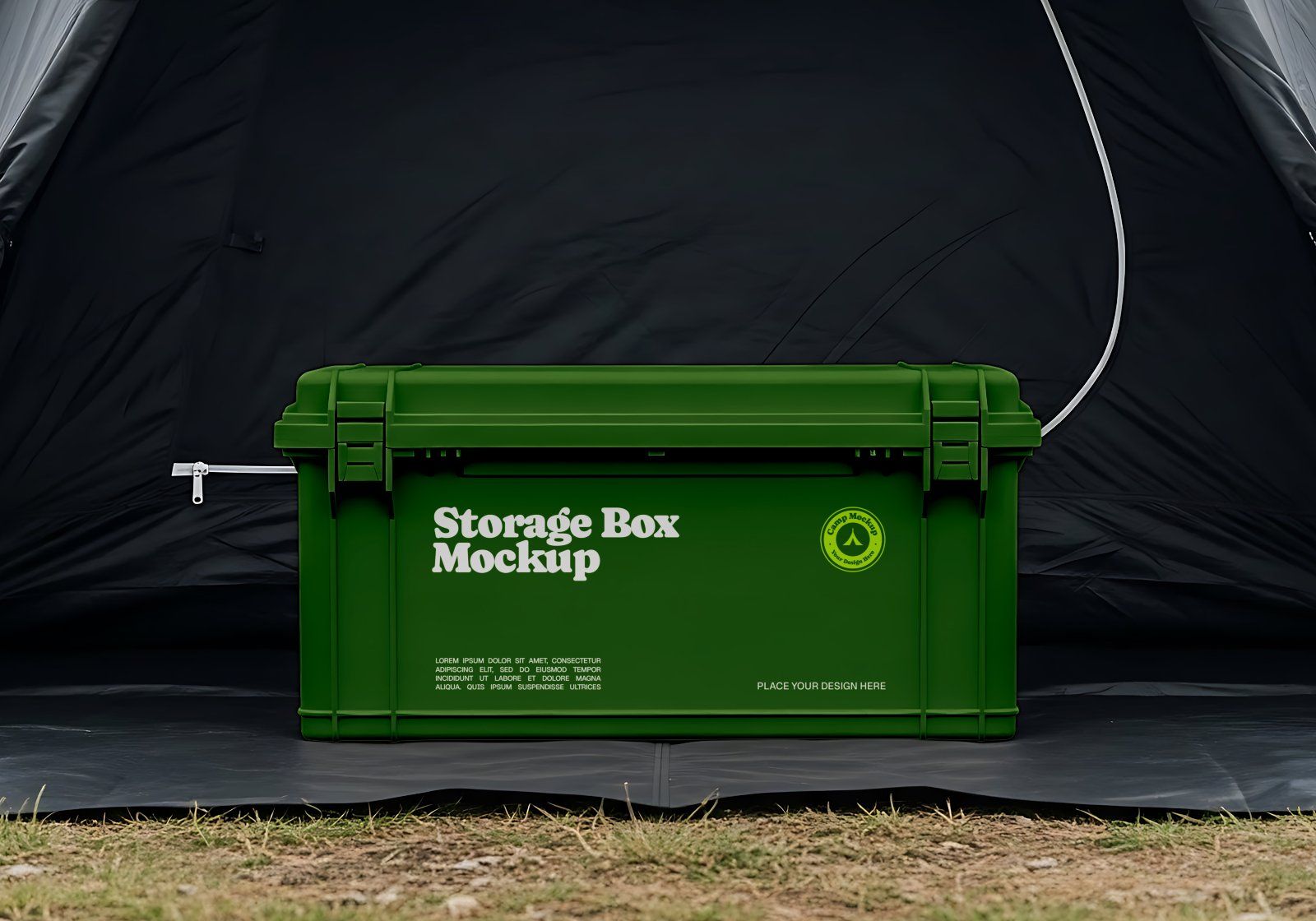 Premium Branding Green Camping Mockup — image 5