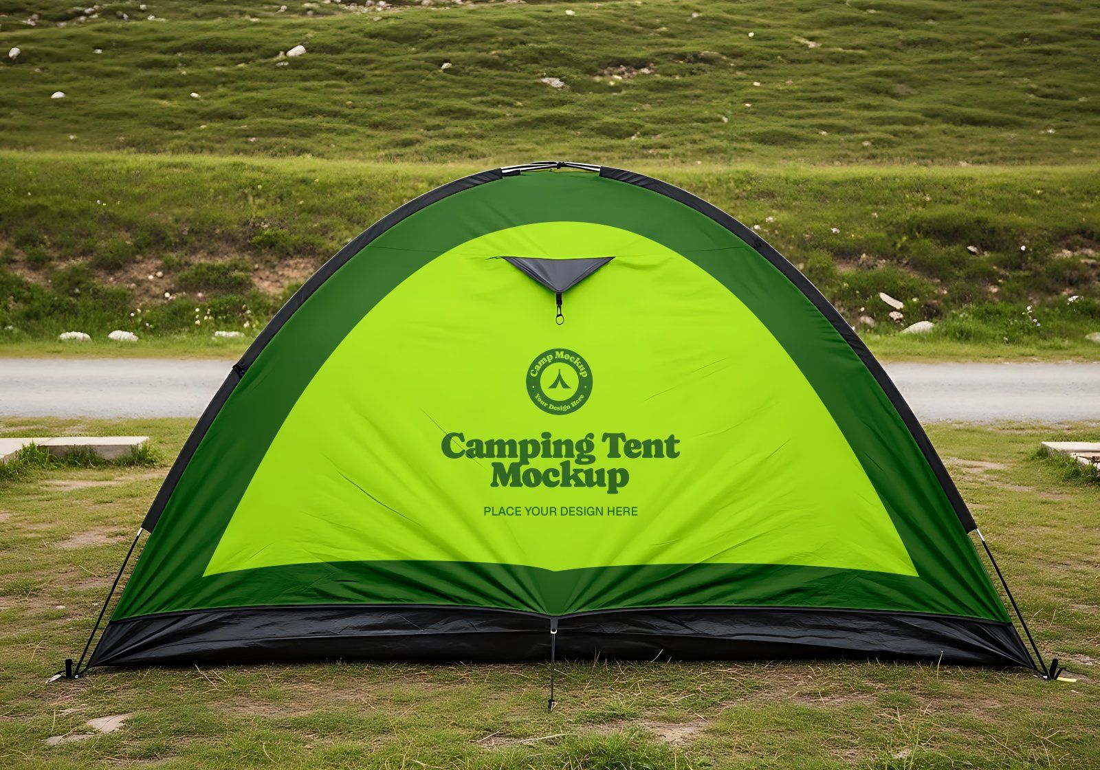 Premium Branding Green Camping Mockup — image 9