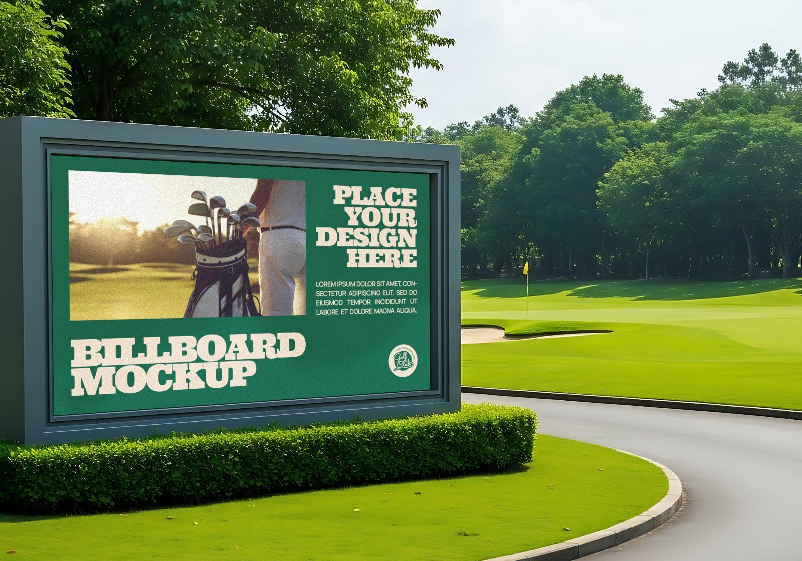 Premium Branding Green Golf Mockup — image 2