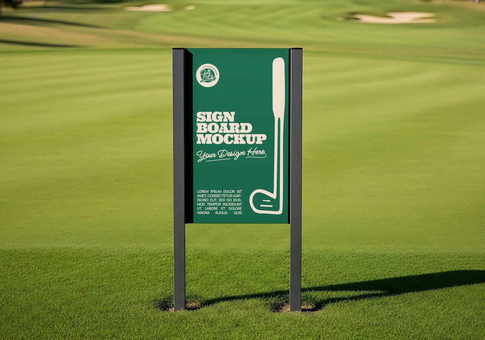 Premium Branding Green Golf Mockup — image 9