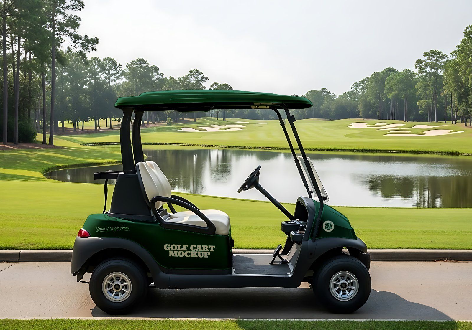 Premium Branding Green Golf Mockup — image 12