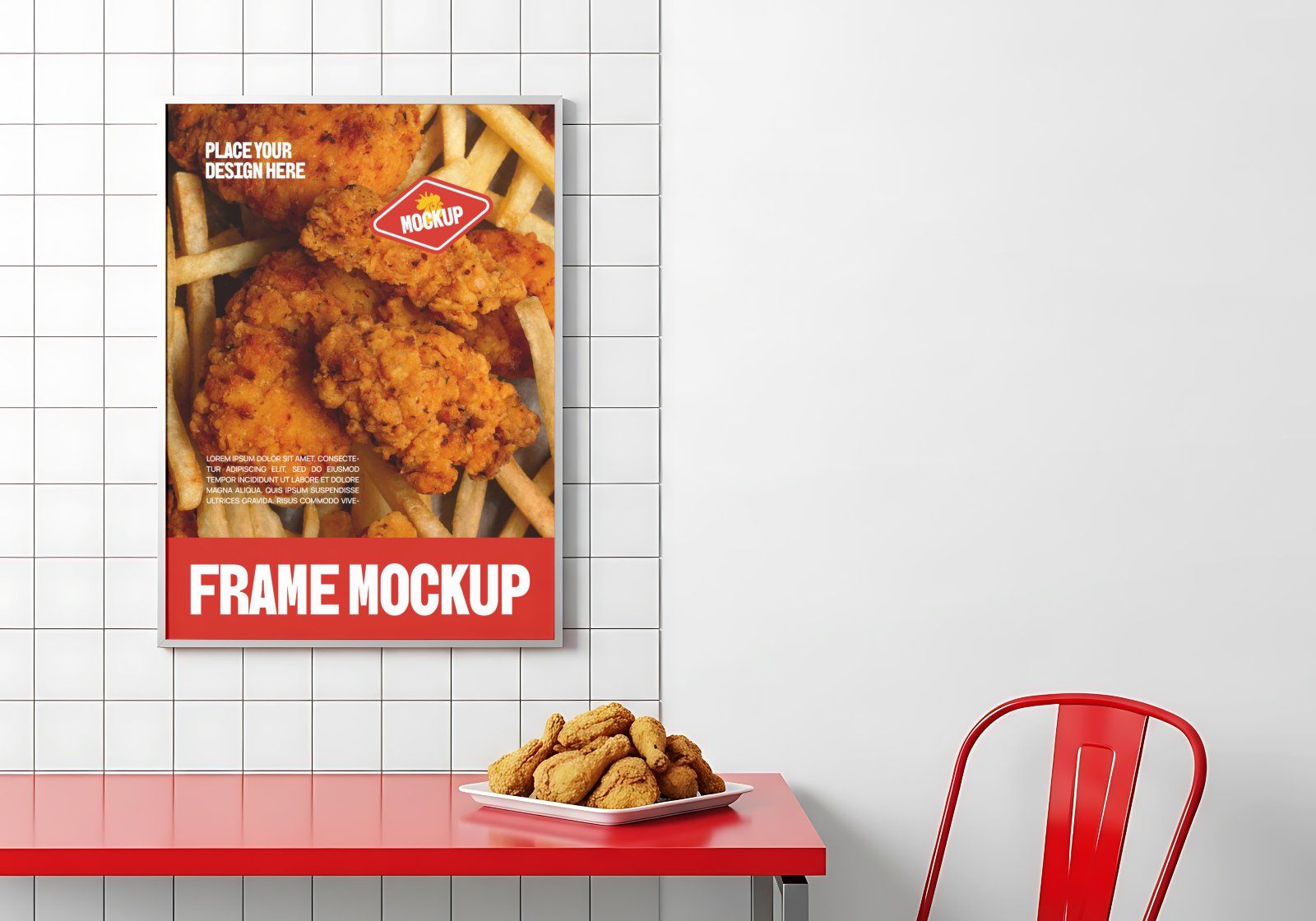 Premium Branding Fried Chicken Store Mockup — image 3