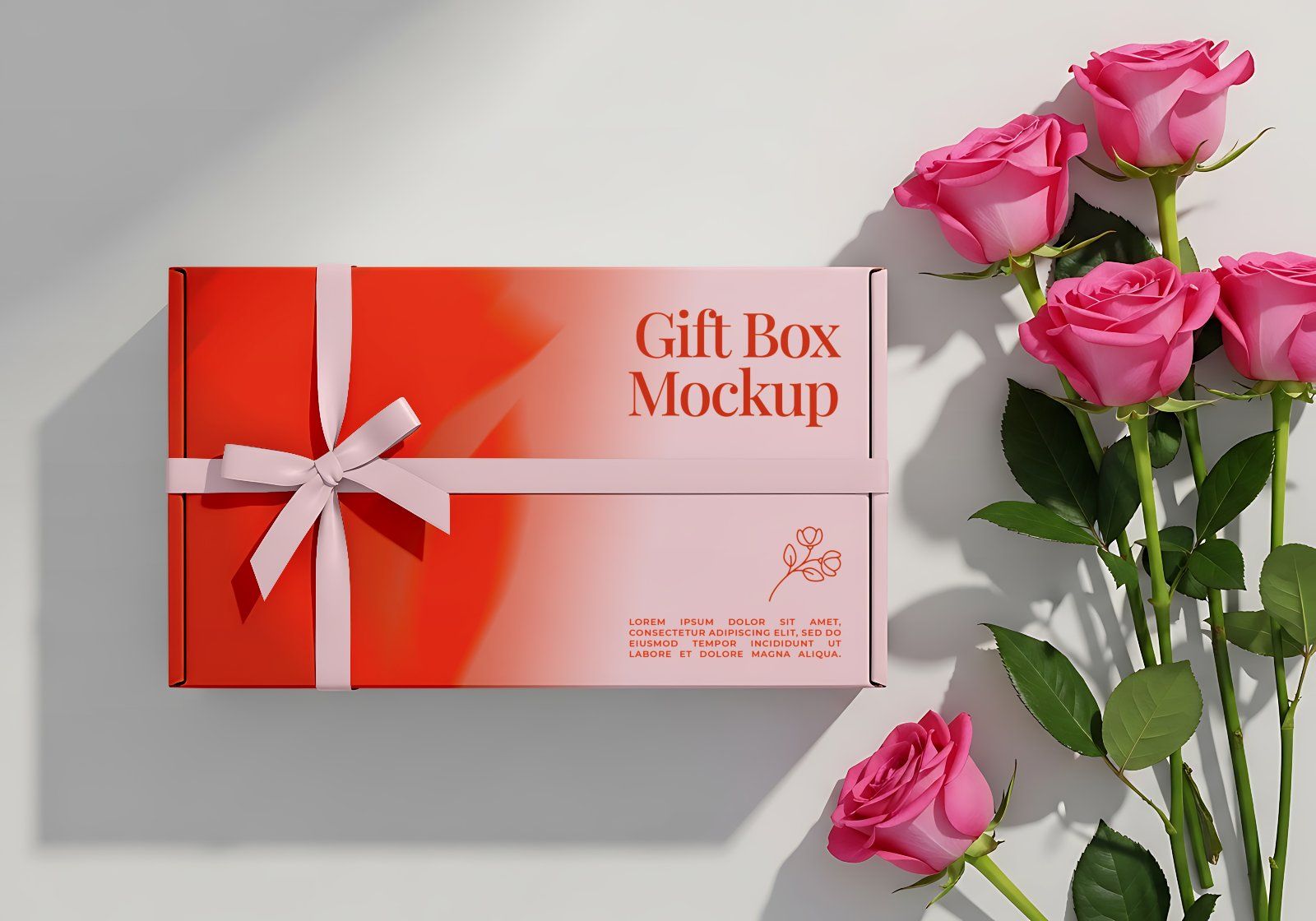 Premium Branding Red Florist Store Mockup — image 2