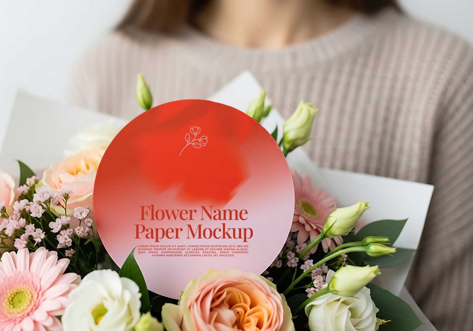 Premium Branding Red Florist Store Mockup — image 5