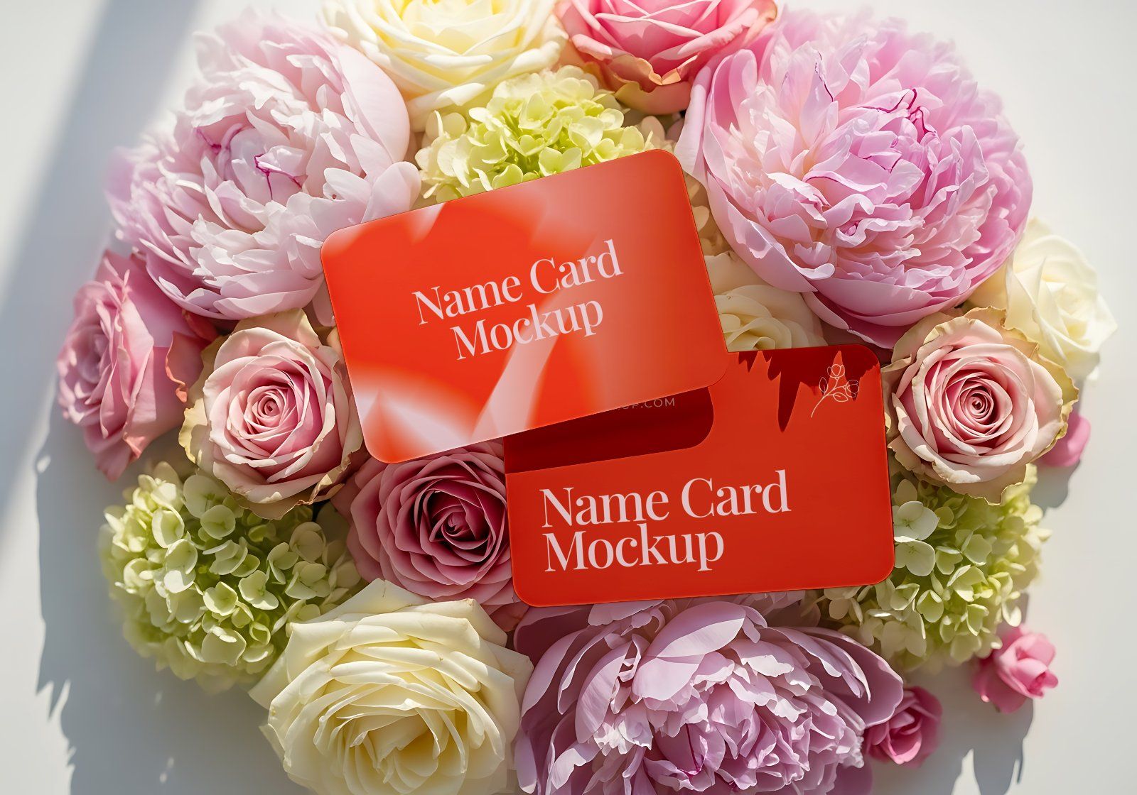 Premium Branding Red Florist Store Mockup — image 7