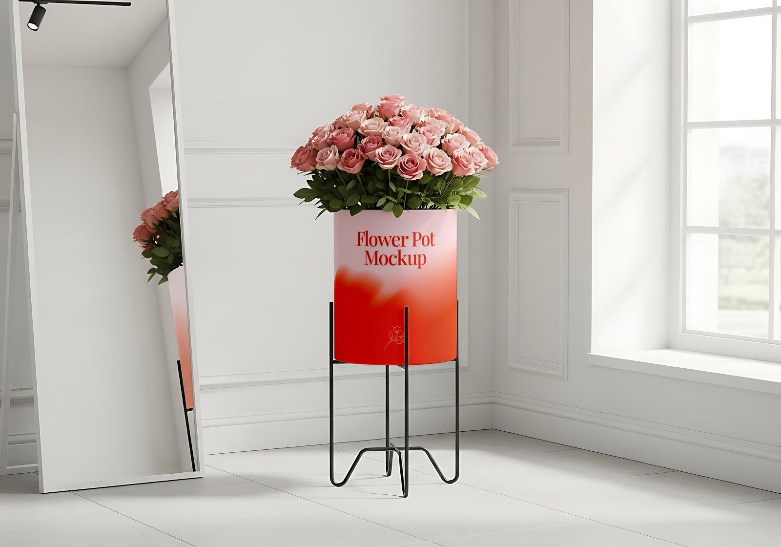Premium Branding Red Florist Store Mockup — image 8