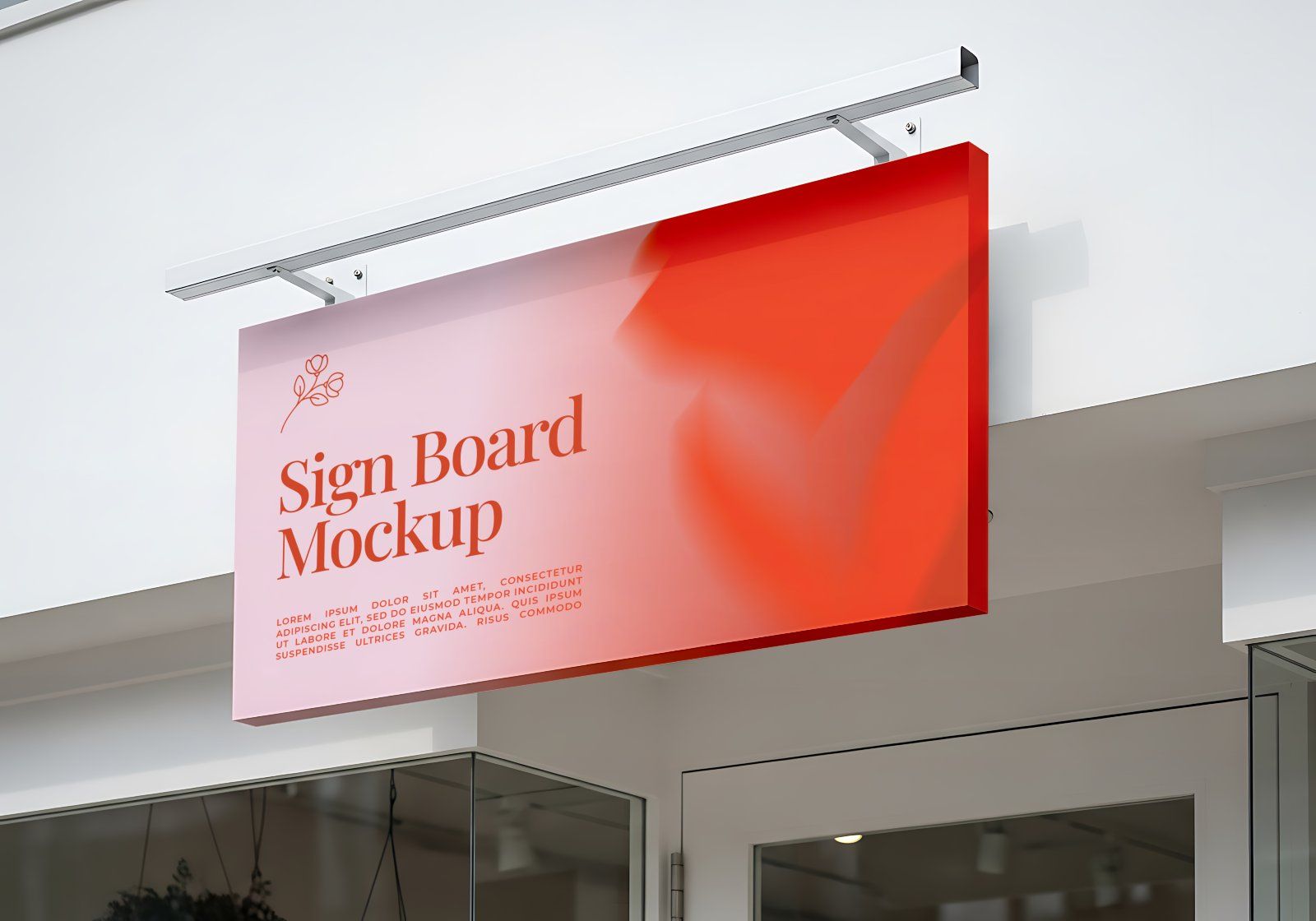 Premium Branding Red Florist Store Mockup — image 10